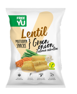 Vegan Lentils Snack Chips- Φακής- Green Onion 70 gr
