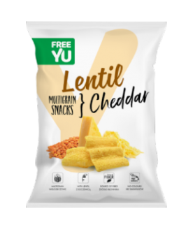 Lentils Snack Chips -Φακής- Cheddar 70 gr