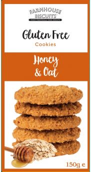 FarmHouse Cookies Honey & Oat - Gluten Free 150 gr
