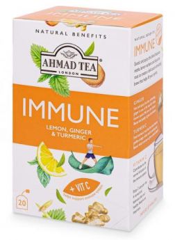Ahmad Tea Immune Lemon, Ginger & Turmeric (20 tea bags)