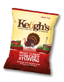 Keogh's Irish Chips Roast Turkey Gluten Free-Καπνιστή Γαλοπούλα 125 gr