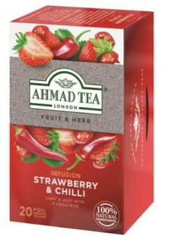 Ahmad Infusion Tea Strawberry & Chilli (20 tea bags)