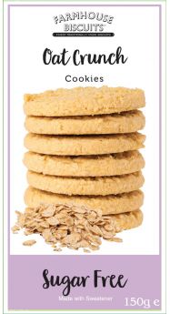 FarmHouse Cookies Oat Crunch-Sugar Free 150 gr
