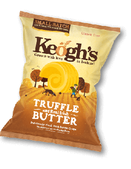 Keogh's Irish Chips Truffle & Butter Gluten Free - Τρούφα & Βούτυρο 125 gr