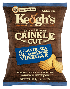 Keogh's Irish Chips Salt & Vinegar Gluten Free - Αλάτι & Ξίδι 125 gr