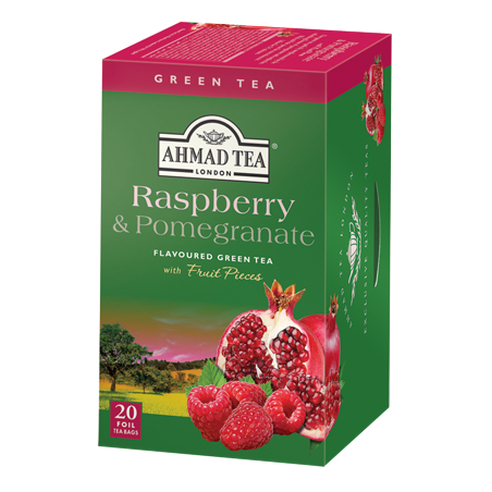 Ahmad Green Tea Raspberry & Pemegranate (20 tea bags)